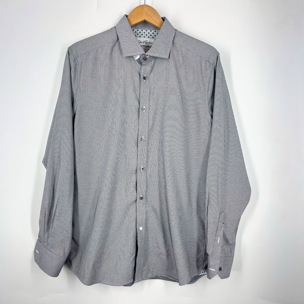 Robert Graham Mens Tailored Fit Long Sleeve Button Down Shirt Size L